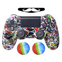 Capa Capinha Case Skin compatível com Controle de PS4 Playstation 4 Protetora em Silicone Alta Proteção