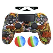 Capa Capinha Case Skin compatível com Controle de PS4 Playstation 4 Protetora em Silicone Alta Proteção Capa Capinha Case Skin compatível com Controle de PS4 Playstation 4 Protetora em Silicone Alta Proteção