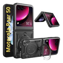 Capa Capinha Case Stylus Armor Militar Moto Razr 50 5g Anti Impacto Suporte 360 Magnetico E Indução