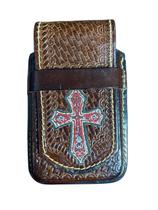 Capa Capinha Celular estampada estilo country de couro legitimo