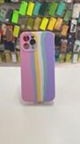 Capa Capinha Celular IP 12 Pro Max Arco Iris