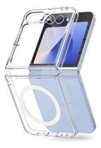 Capa Capinha Clear Case Transparente Magnetica Para Galaxy Z Flip 6
