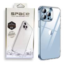 Capa Capinha Clear Space Compatível iPhone 7 / 8 /X / XS /XR / 11 / 12 / 13 / 14 Pro Max (Selecione)