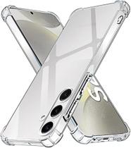 Capa Capinha Com Bordas Anti Impacto Transparente Compatível Com Samsung Galaxy S24+ Plus Tela de 6.7 Polegadas