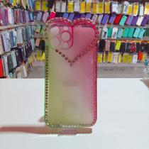 Capa Capinha Compatível Celular IP 13 Pro Max Coração