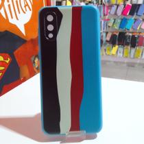 Capa Capinha Compatível Celular Samsung Galaxy A02 Arco íris