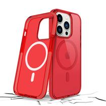 Capa Capinha Compatível Com iPhone 14 Pro Neo Vermelho com Magsafe Prodigee