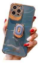 Capa Capinha Compatível Com iPhone Anel Magnético Atrás Luxo