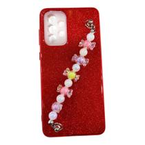 Capa Capinha Compatível Com Samsung Galaxy a73 5g a736 tela 6.7 C/ pulseira perola Capa Capinha Compatível Com Samsung Galaxy a73 5g a736 tela 6.7 C/ pulseira perola