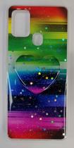 Capa Capinha Compatível Com sumsung Galaxy a21s A217 Tela 6.5 C/ Suporte Dedos colorido