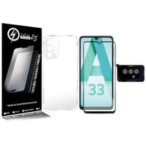 Capa Capinha compativel Galaxy A33 5G A336 6.4 + Película Vidro 3d + pel Câmera - Cell In Power25