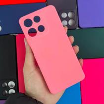 Capa Capinha Compatível Para Smartphone Motorola Moto G56 - Silicone Aveludado