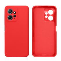 Capa Capinha Compatível Para Smartphone Redmi Note 12 4G Silicone Aveludado