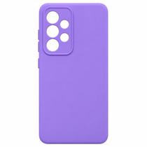 Capa Capinha Compatível Para - Smartphone Samsung Galaxy A53 - Silicone Aveludado COR:LILÁS - LCX - X-MART Capa Capinha Compatível Para - Smartphone Samsung Galaxy A53 - Silicone Aveludado COR:LILÁS - LCX - X-MART