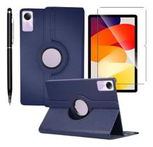 Capa Capinha Couro Compativel Para Redmi Pad Se 11 + Película + Caneta - Otemu