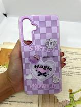 Capa Capinha de celular compatível com Galaxy S25 FE Honey Cor:Roxo Capa Capinha de celular compatível com Galaxy S25 FE Honey Cor:Roxo