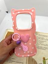 Capa Capinha de celular compatível com Redmi 14C e Poco C75 Cat Cor:Rosa Bebê Capa Capinha de celular compatível com Redmi 14C e Poco C75 Cat Cor:Rosa Bebê