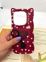 Capa Capinha de celular compatível com Redmi Note 14 4G Cat Cor:Marsala Capa Capinha de celular compatível com Redmi Note 14 4G Cat Cor:Marsala