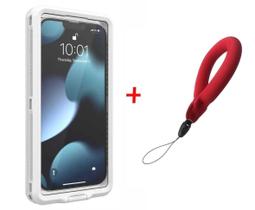 Capa Capinha De Celular Impermeável Proteção Flutuante Case branca