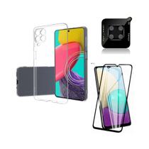 Capa Capinha e Película 3D e Película Câmera Compativel Galaxy M33