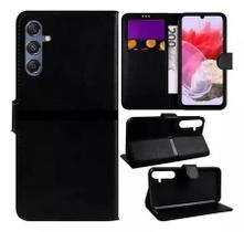 Capa Capinha Flip Carteira Para Samsung Galaxy M34 PRETO Capa Capinha Flip Carteira Para Samsung Galaxy M34 PRETO