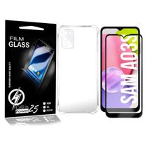 Capa Capinha Galaxy A03S A037 6.5 Anti Choque + Película FULL 3d - Cell In Power25 Capa Capinha Galaxy A03S A037 6.5 Anti Choque + Película FULL 3d - Cell In Power25