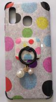 Capa Capinha Galaxy a20 a30 C/ Anel Dedos Diversas Cores