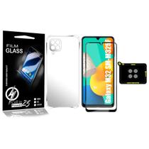 Capa Capinha Galaxy M32 M325 6.4 + Película Vidro 3d + pel Câmera - Cell In Power25 Capa Capinha Galaxy M32 M325 6.4 + Película Vidro 3d + pel Câmera - Cell In Power25
