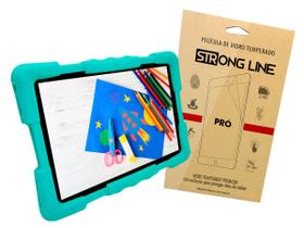 Capa Capinha Infantil Para Tablet 9 Polegadas Universal Anti Impacto Aderente + Pelicula de Vidro - STRONG LINE