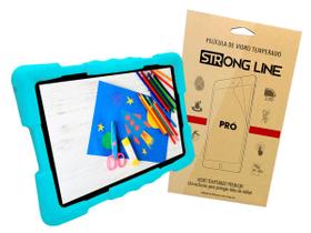 Capa Capinha Infantil Para Tablet 9 Polegadas Universal Anti Impacto Aderente + Pelicula de Vidro - STRONG LINE