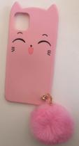 Capa Capinha iphone 11 pro max tela 6.5 Cathinha Com Pompom Cores