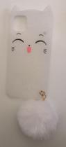 Capa Capinha iphone 11 pro max tela 6.5 Cathinha Com Pompom Cores Capa Capinha iphone 11 pro max tela 6.5 Cathinha Com Pompom Cores