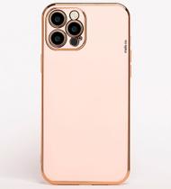 Capa Capinha Iphone 12 PRO MAX Rosa Rose Lisa Slim Luxo Minimalista Brilhante Feminina Dourada Com Proteção de CÂmera Capa Capinha Iphone 12 PRO MAX Rosa Rose Lisa Slim Luxo Minimalista Brilhante Feminina Dourada Com Proteção de CÂmera