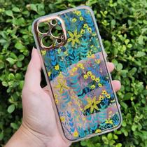 Capa Capinha IPhone 12 Pro Max Silicone Floral - Central Cell