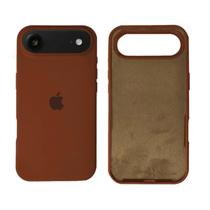 Capa Capinha iPhone 17 Air Silicone Aveludada Proteção Cor:Marrom