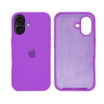 Capa Capinha iPhone 17 Padrão Silicone Aveludada Proteção Cor:Roxa