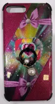 Capa Capinha iphone 7 plus 8 plus Cores C/ Anel Dedos