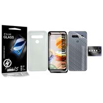 Capa Capinha LG K61 LMQ630BAW 6.5 + Pelicula 3d + Pel Camera + Carbono - Cell In Power25 Capa Capinha LG K61 LMQ630BAW 6.5 + Pelicula 3d + Pel Camera + Carbono - Cell In Power25