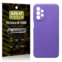 Capa Capinha Lilás Samsung A23 + Película de Vidro 3D - Armyshield