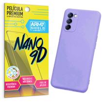 Capa Capinha LilásMoto E32 + Película Nano Cerâmica 9D