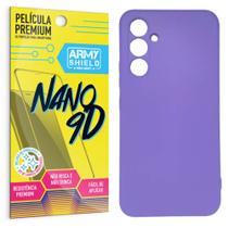 Capa Capinha LilásSamsung A54 + Película Nano Cerâmica 9D