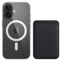 Capa Capinha Mag + Carteira Indução Magnética Compatível iPhone 16 Pro e Max