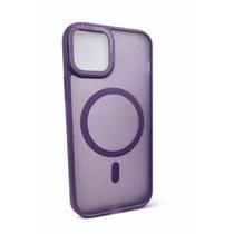 Capa Capinha Magnética fosco translúcido câmera aberta Compatível pra iPhone 12 e 12 pro