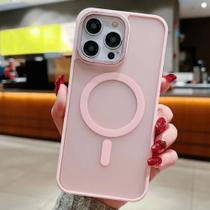 Capa Capinha Magnética fosco translúcido câmera Aberta E Fechada Compatível pra iPhone 14 Pro Capa Capinha Magnética fosco translúcido câmera Aberta E Fechada Compatível pra iPhone 14 Pro