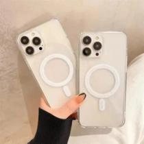 Capa Capinha Magnética fosco translúcido câmera Aberta E Fechada Compatível pra iPhone 15 Pro