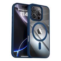 Capa Capinha Magnética fosco translúcido câmera Aberta E Fechada Compatível pra iPhone 16 Pro Max