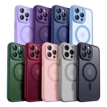 Capa Capinha Magnética fosco translúcido câmera Aberta E Fechada Compatível pra iPhone 16 Pro Capa Capinha Magnética fosco translúcido câmera Aberta E Fechada Compatível pra iPhone 16 Pro