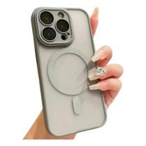 Capa Capinha Megsafe magnético fosco translúcido câmera fechada Compatível pra iPhone 11 Pro Capa Capinha Megsafe magnético fosco translúcido câmera fechada Compatível pra iPhone 11 Pro