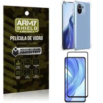 Capa Capinha Mi 11 Lite Anti Shock + Película De Vidro 3D