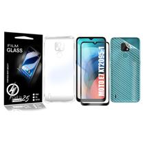 Capa Capinha Moto E7 6.5 XT2095 + Pelicula 3d + Carbono - Cell In Power25